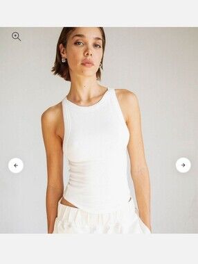 THE LINE BY K XIMENO TANK IN WHITE